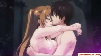 Japanese Coed Gets Facial Cumming from Busty Anime Tittyfuck