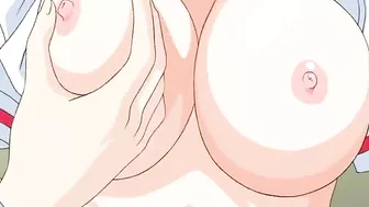 Japanese Anime Schoolgirl with Big Boobs Wet Pussy Poking