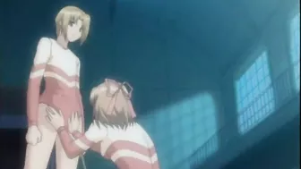 Jerky Uniform Shemale Cumming in Anime Toon Hentai