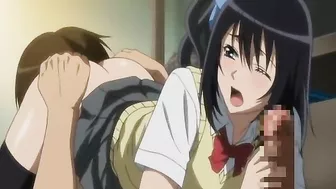 Coed hentai with bigtits double penetration