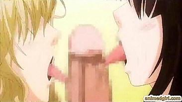 Busty Japanese Anime Vibrates Ass and Wet Pussy