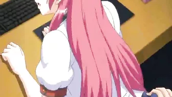 Busty Anime Coed Fucks in Library Amidst Phone Call