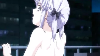 Busty Anime Coed Fucks in Library Amidst Phone Call