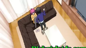 Hentai Shemale Masturbates Bareback with Anime Toons