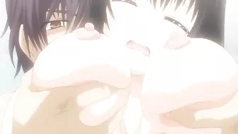 Japanese Schoolgirl Gets Squeezed Tits & Fingered Clit in Anime