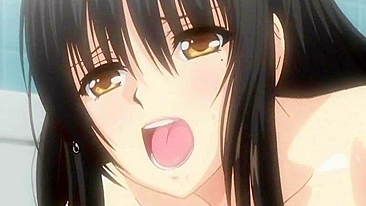 Japanese Schoolgirl Gets Squeezed Tits & Fingered Clit in Anime