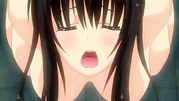 Japanese Schoolgirl Gets Squeezed Tits & Fingered Clit in Anime