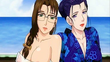 Japanese Lesbian Anime with Big Boobs Squirting Milk - 100% Original