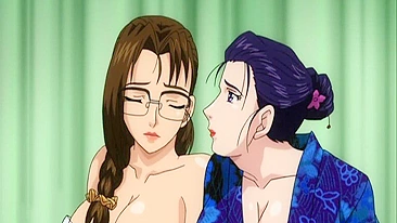 Japanese Lesbian Anime with Big Boobs Squirting Milk - 100% Original