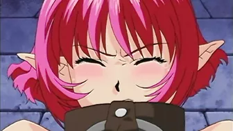 Anime Redhead Fucks Monster in Jail