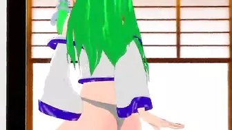 Hentai Shemale Riding and Cumming on Floor, Anime Toon