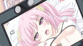 Busty Hentai's Clit Dildoed in Filthy Video