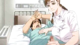 Busty Hentai Nurse Giving Patient a Blowjob and Anal Sex in Hospital - Must See!