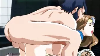 Cute Shemale Threesome Gangbang Orgy with Anime Toons