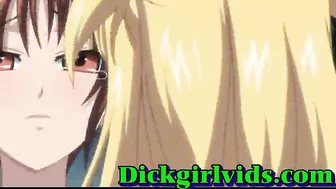 Anime Hentai Girl Group Gangbang and Cummed Orgy with Shemale, Toon, and Hentai