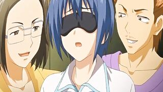 Japanese Foursome with Busty Hentai Sex