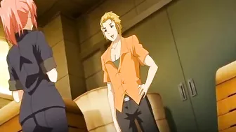 Japanese Foursome with Busty Hentai Sex