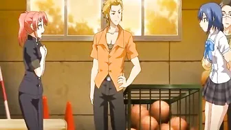 Japanese Foursome with Busty Hentai Sex