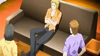 Japanese Foursome with Busty Hentai Sex