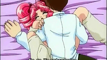 Redhead Hentai with Big Tits Rides Cock