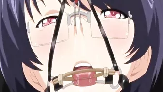 Bondage hentai bigtits with muzzle hard fucked