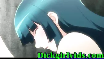 Shemale Hentai Girl Gets Bareback Fucked in Anime Toon