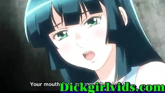 Shemale Hentai Girl Gets Bareback Fucked in Anime Toon