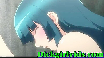 Shemale Hentai Girl Gets Bareback Fucked in Anime Toon