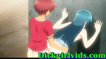 Shemale Hentai Girl Gets Bareback Fucked in Anime Toon