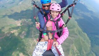 Wife's Paragliding Squirt Stream Goes Viral - Air Porn at Its Best!