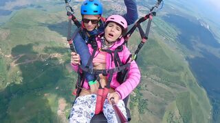 Wife's Paragliding Squirt Stream Goes Viral - Air Porn at Its Best!