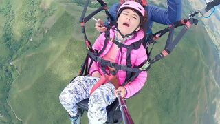 Wife's Paragliding Squirt Stream Goes Viral - Air Porn at Its Best!