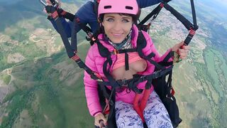 Birthday present for my slut, paragliding and gets naked for 1000 meters