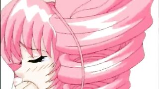 Redhead hentai coed with big tits fucked from behind by big dick, redhead, hentai, coed, big tits