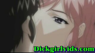 Pretty Anime Shemale Penetration Fun on Floor