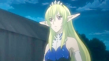 Busty Anime Elf Gets Poked by Shemale in Hentai