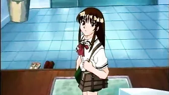 Bound and Gagged Anime Co-Ed Gets Vibrated Wet Pussy