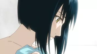 Busty Japanese Plugs Vibrator in Her Ass - Hentai