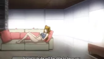 Busty Japanese Plugs Vibrator in Her Ass - Hentai