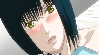 Busty Japanese Plugs Vibrator in Her Ass - Hentai