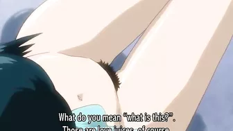 Busty Japanese Plugs Vibrator in Her Ass - Hentai