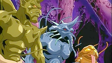 Shemale Gets Gangbanged in Group Anime Sex