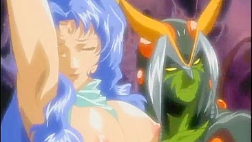 Shemale Gets Gangbanged in Group Anime Sex