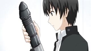 Hentai Coed Gets Shafted with Dildo and Hand Until Creamy Release