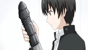 Hentai Coed Gets Shafted with Dildo and Hand Until Creamy Release