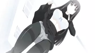 Hentai Coed Gets Shafted with Dildo and Hand Until Creamy Release