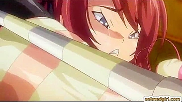 Bondage Coed Gets Vibrator in Wet Pussy - Explore Best Hentai Scenes!