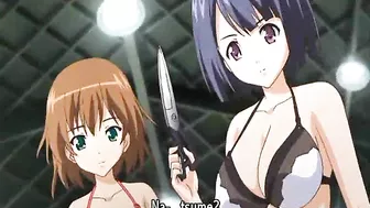 Bound Guy Gets Double Teamed by Two Sexy Hentai girls