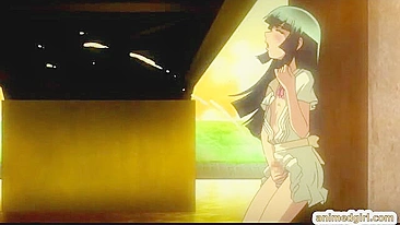 Shemale Hentai Self-Masturbates Outdoors