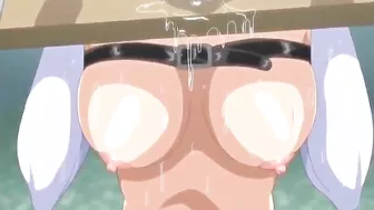 Busty hentai coed caught and hard group poked wetpussy